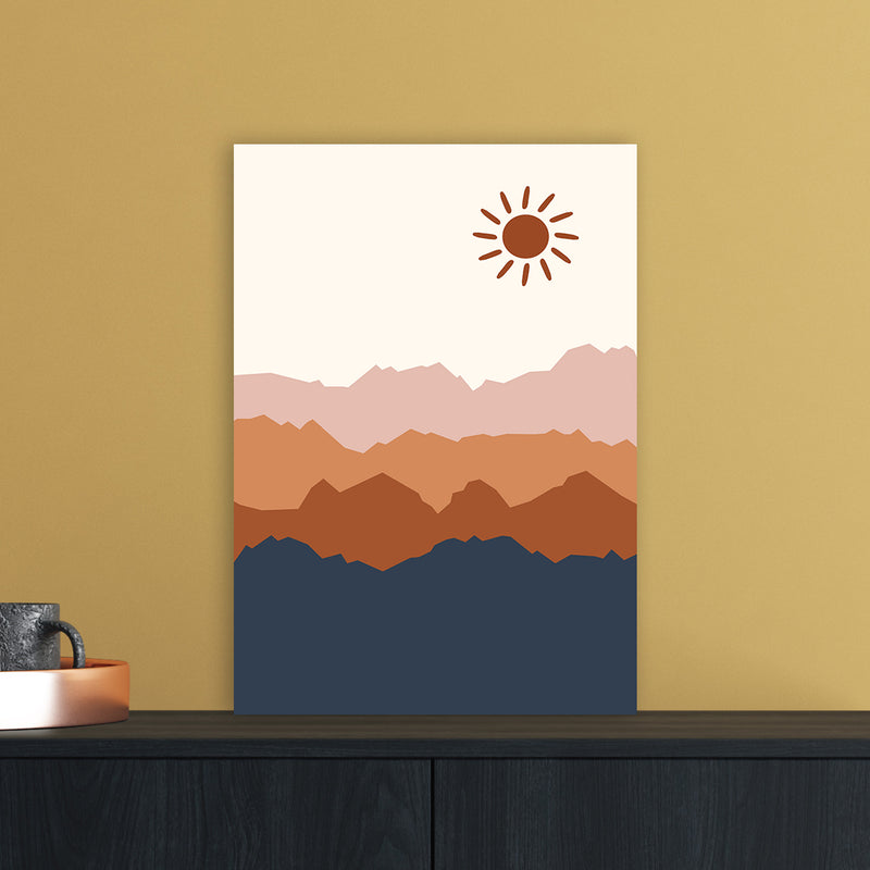Sun Blue Mountain 02 Art Print by Essentially Nomadic A3 Black Frame