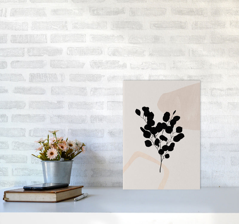 Abstract Eucalyptus Leaf Art Print by Essentially Nomadic A3 Black Frame