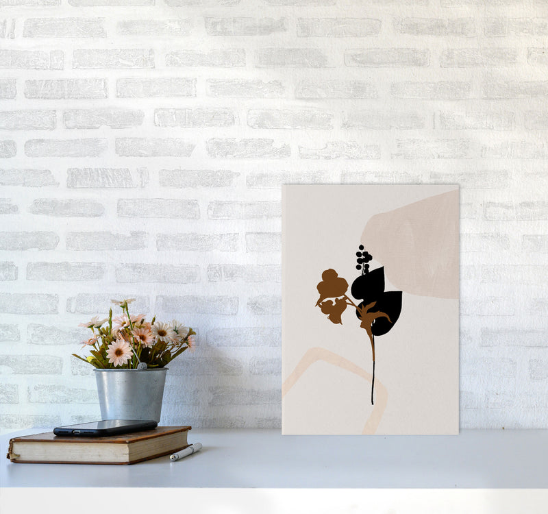 Abstract Leaf 2 Art Print by Essentially Nomadic A3 Black Frame