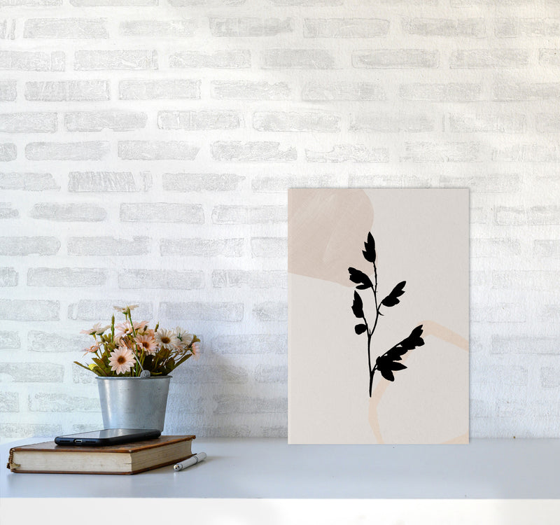 Abstract Leaf 4 Art Print by Essentially Nomadic A3 Black Frame