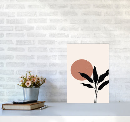 Abstract Leaf Sun Art Print by Essentially Nomadic A3 Black Frame