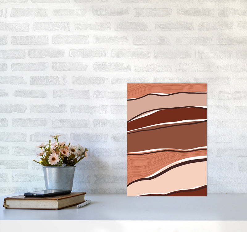 Abstract Stripes Art Print by Essentially Nomadic A3 Black Frame