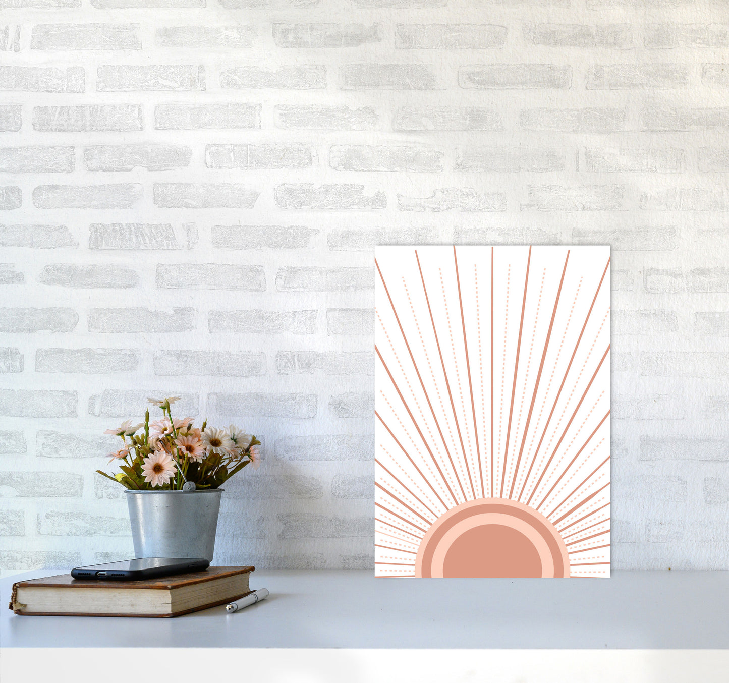 Boho Sunrise Art Print by Essentially Nomadic A3 Black Frame