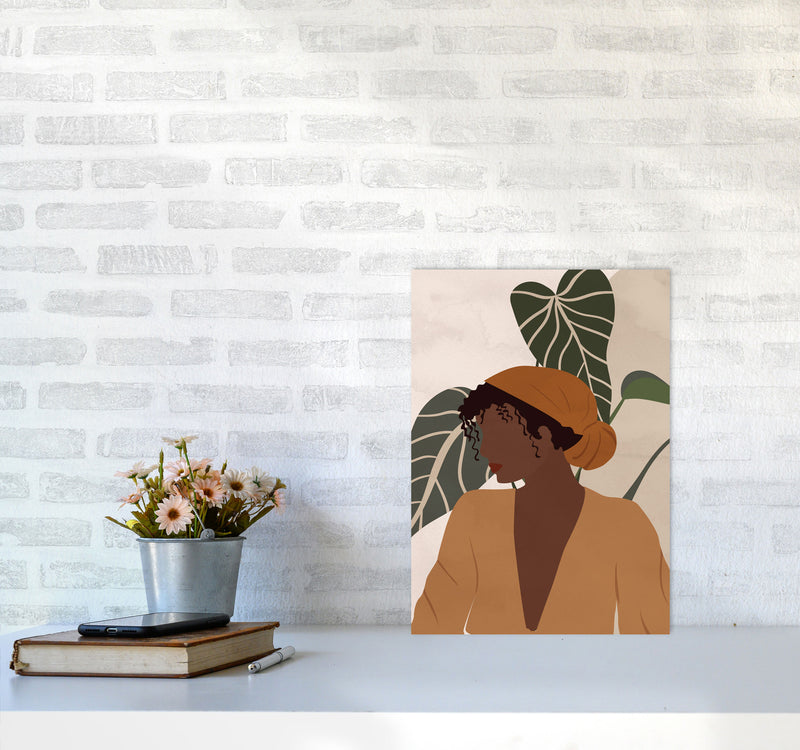 Girl Woman Ethnic Boho Art Print by Essentially Nomadic A3 Black Frame