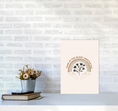 Look At The Magic Art Print by Essentially Nomadic A3 Black Frame
