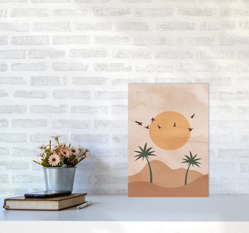 Desert Palm Art Print by Essentially Nomadic A3 Black Frame