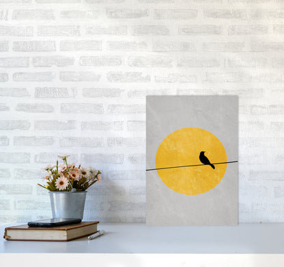 Lone Bird Art Print by Essentially Nomadic A3 Black Frame