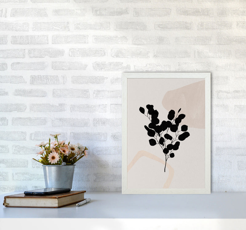 Abstract Eucalyptus Leaf Art Print by Essentially Nomadic A3 Oak Frame