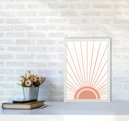Boho Sunrise Art Print by Essentially Nomadic A3 Oak Frame