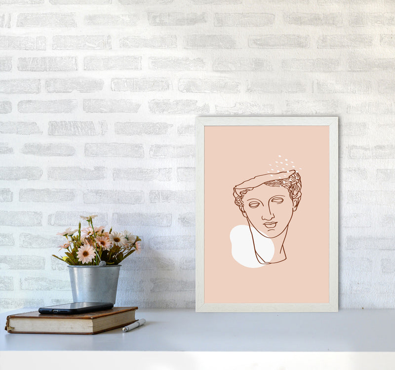 Greek Aphrodite Head Art Print by Essentially Nomadic A3 Oak Frame