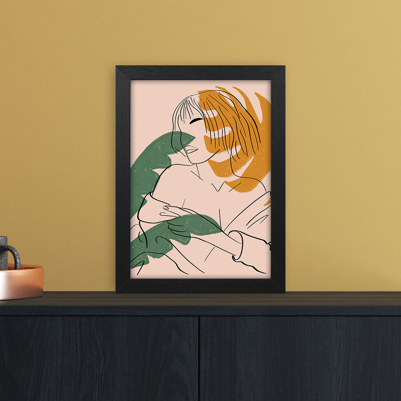 Girl Art Print by Essentially Nomadic A4 White Frame