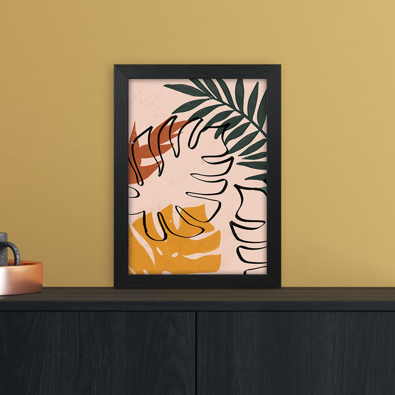 Abstract Plant Art Print by Essentially Nomadic A4 White Frame