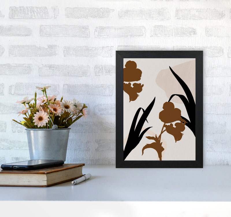 Abstract Leaf 3 Art Print by Essentially Nomadic A4 White Frame