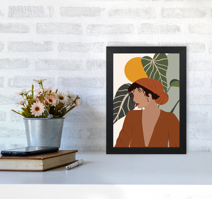 Girl Boho Art Print by Essentially Nomadic A4 White Frame