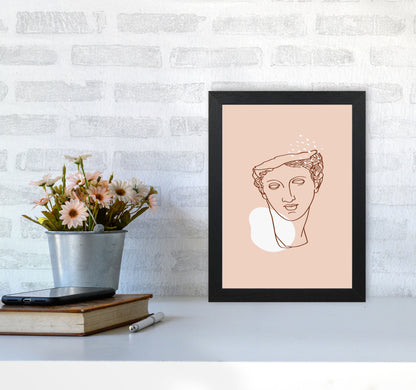 Greek Aphrodite Head Art Print by Essentially Nomadic A4 White Frame