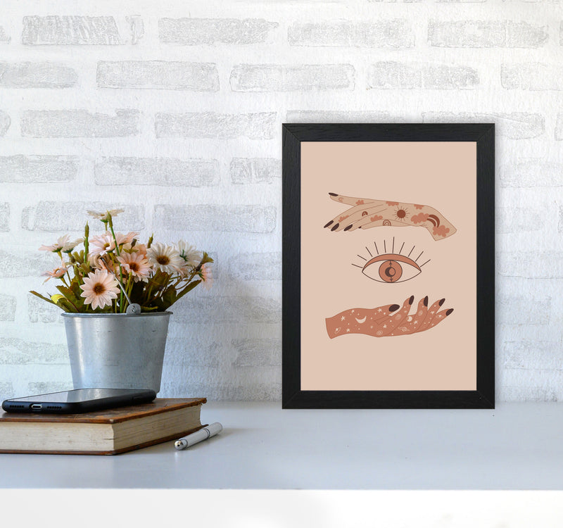 Mystical Celestial Eye Art Print by Essentially Nomadic A4 White Frame
