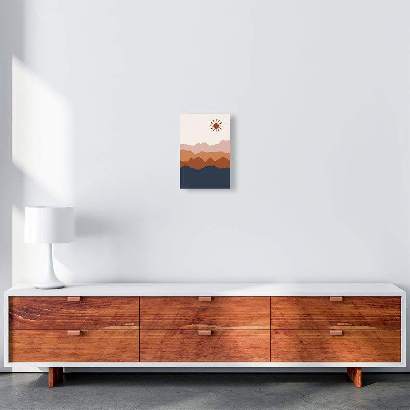 Sun Blue Mountain 02 Art Print by Essentially Nomadic A4 Canvas
