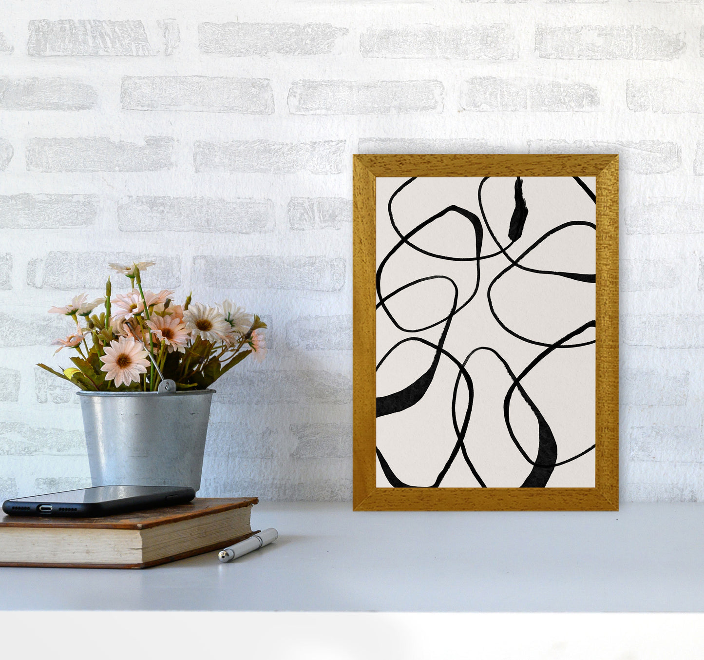 Abstract Scribble Art Print by Essentially Nomadic A4 Print Only