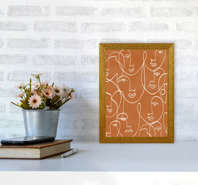 Face Line Art Art Print by Essentially Nomadic A4 Print Only