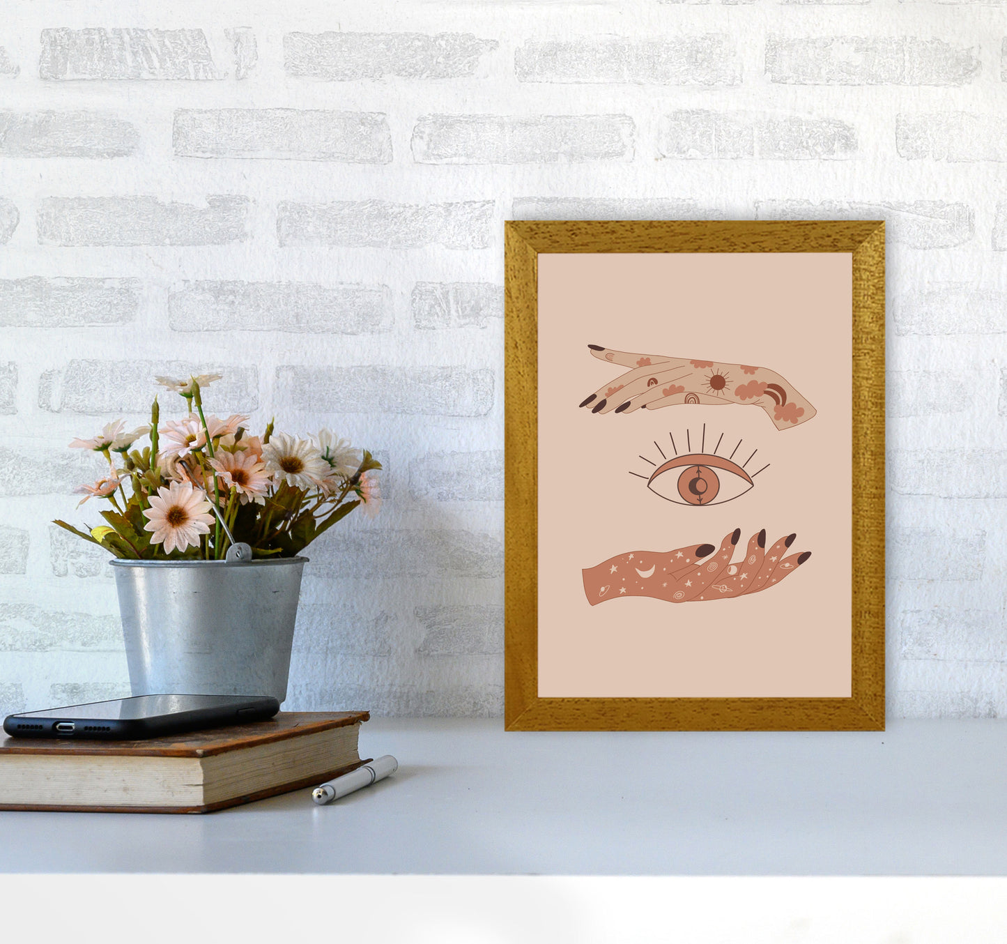 Mystical Celestial Eye Art Print by Essentially Nomadic A4 Print Only