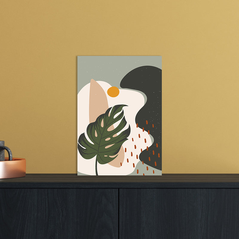 Botanical Abstract Art Print by Essentially Nomadic A4 Black Frame