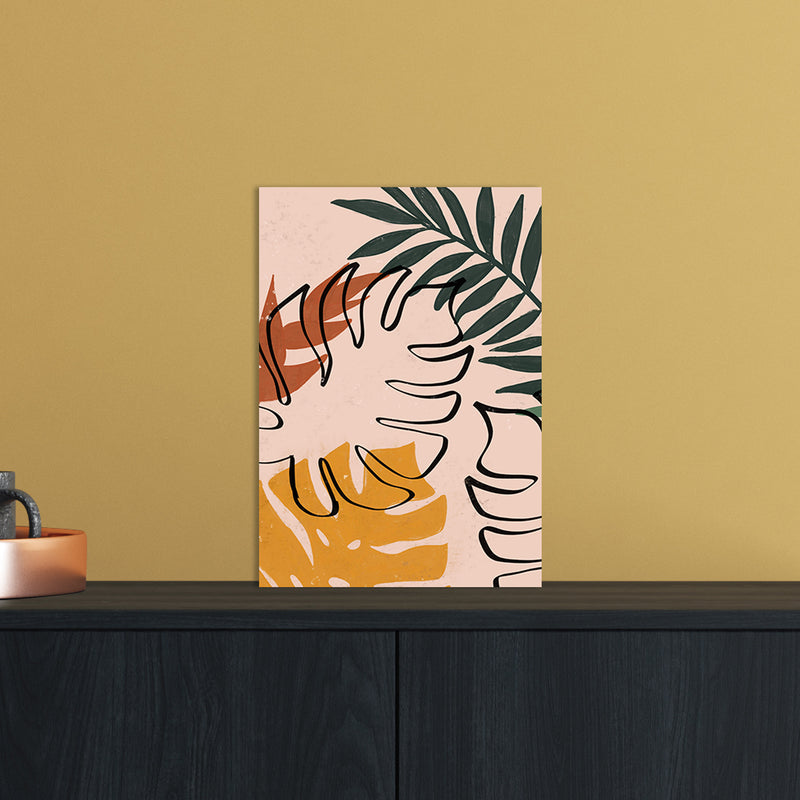 Abstract Plant Art Print by Essentially Nomadic A4 Black Frame