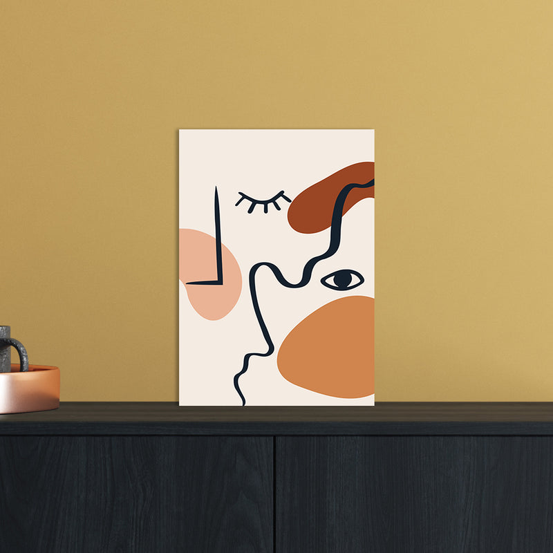 Abstract Lines Art Print by Essentially Nomadic A4 Black Frame