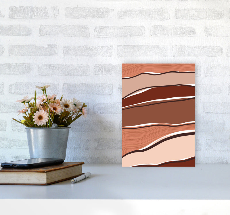 Abstract Stripes Art Print by Essentially Nomadic A4 Black Frame