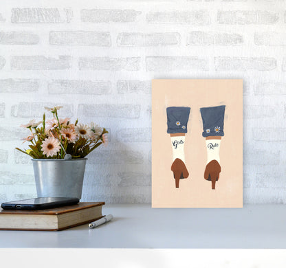 Girls Rule Art Print by Essentially Nomadic A4 Black Frame