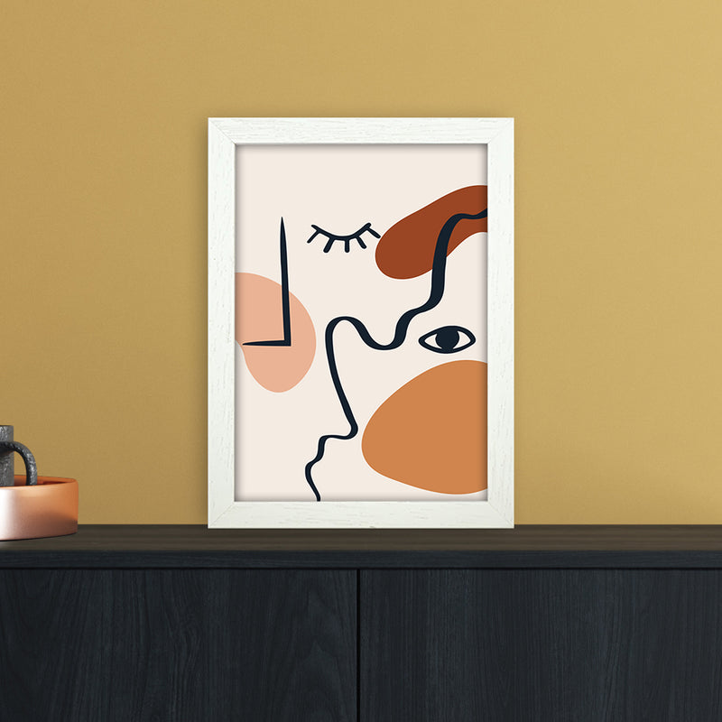 Abstract Lines Art Print by Essentially Nomadic A4 Oak Frame