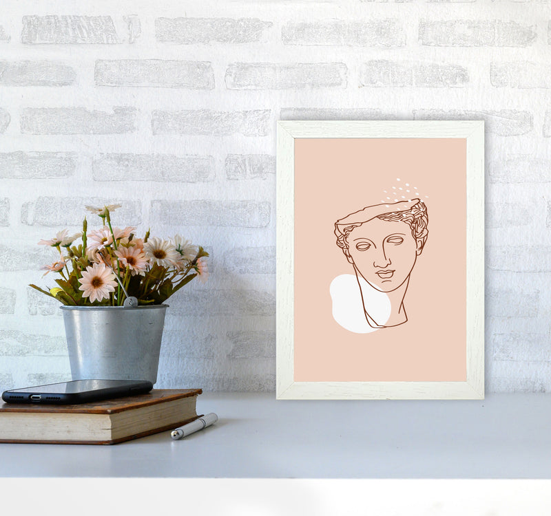 Greek Aphrodite Head Art Print by Essentially Nomadic A4 Oak Frame