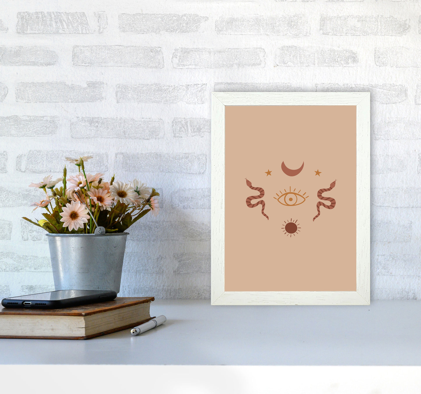 Mystical Art Print by Essentially Nomadic A4 Oak Frame