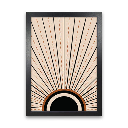 Boho Sunrise 2 Art Print by Essentially Nomadic Black Grain