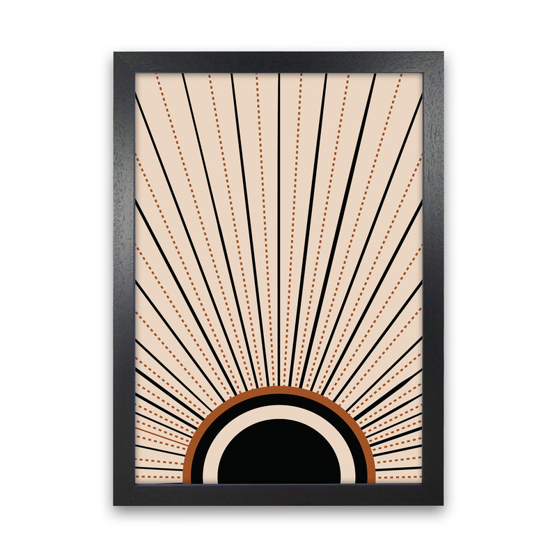 Boho Sunrise 2 Art Print by Essentially Nomadic Black Grain