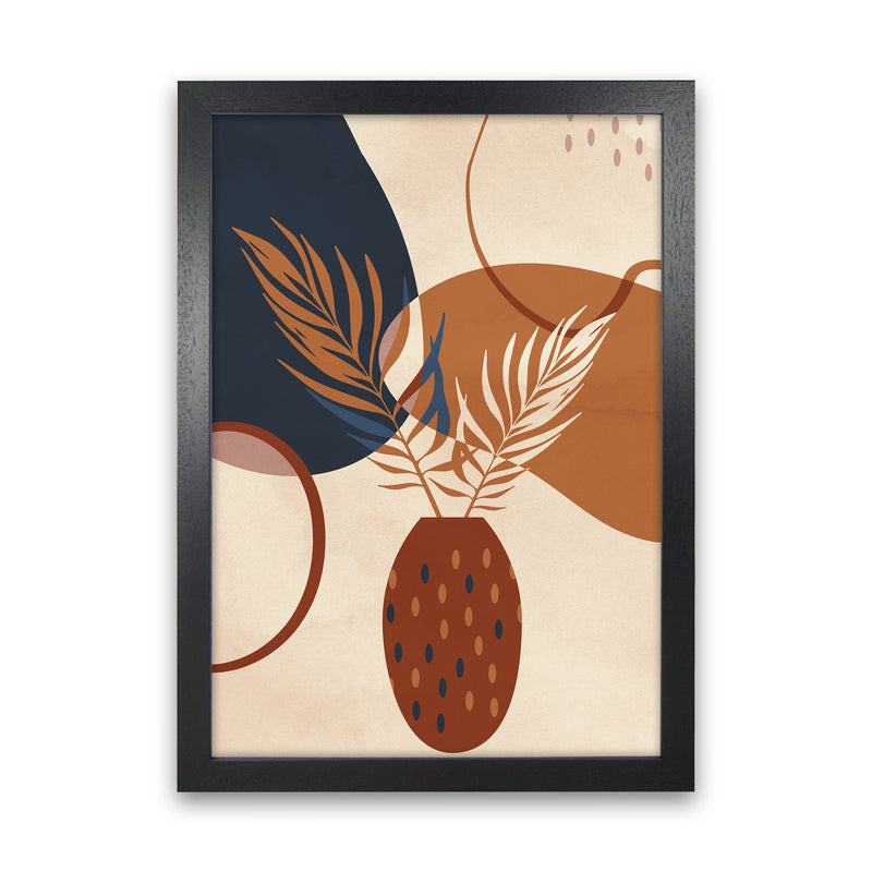 Mid Century Vase Art Print by Essentially Nomadic Black Grain