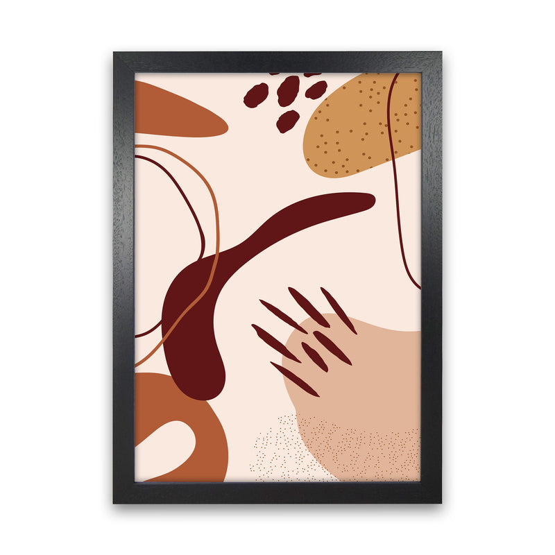 Abstract Shapes 2 Art Print by Essentially Nomadic Black Grain
