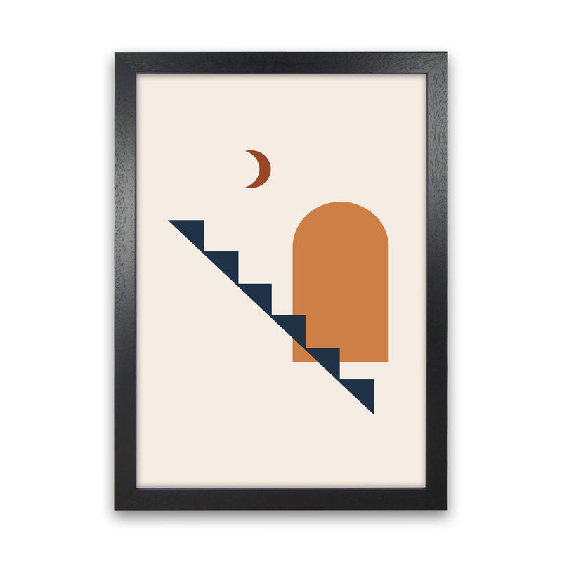 Minimal Geo Art Print by Essentially Nomadic Black Grain