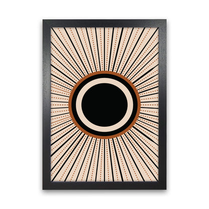 Boho Sun 1 Art Print by Essentially Nomadic Black Grain