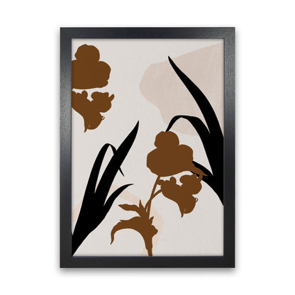 Abstract Leaf 3 Art Print by Essentially Nomadic Black Grain