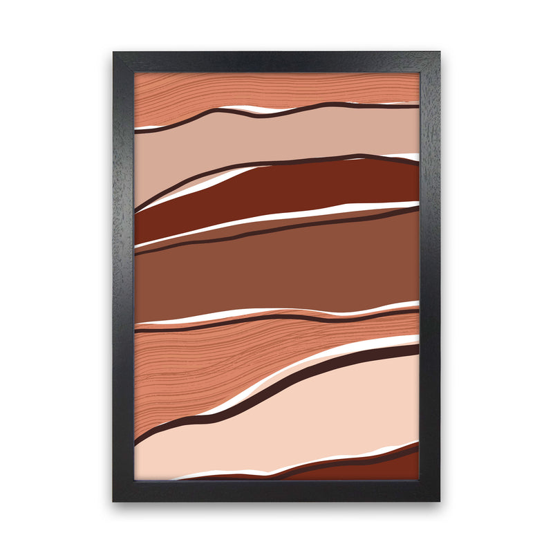 Abstract Stripes Art Print by Essentially Nomadic Black Grain