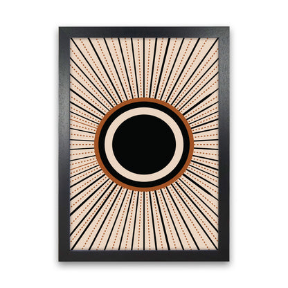 Boho Sun 1 Art Print by Essentially Nomadic Black Grain