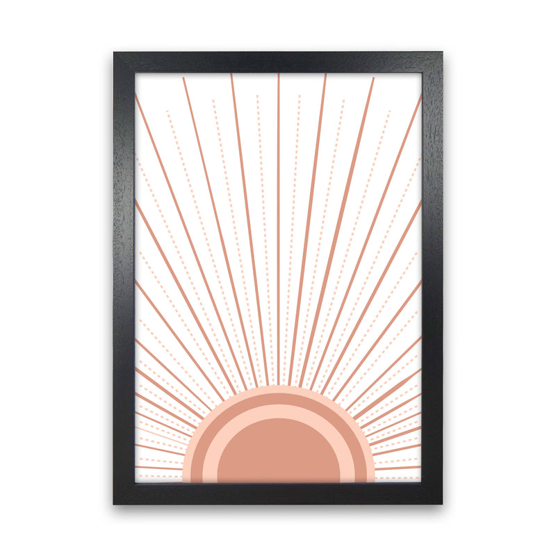 Boho Sunrise Art Print by Essentially Nomadic Black Grain