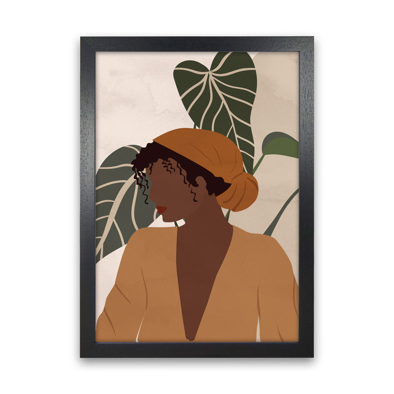 Girl Woman Ethnic Boho Art Print by Essentially Nomadic Black Grain
