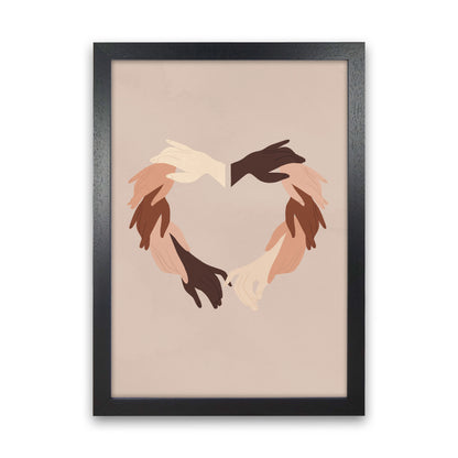 Hands Art Print by Essentially Nomadic Black Grain