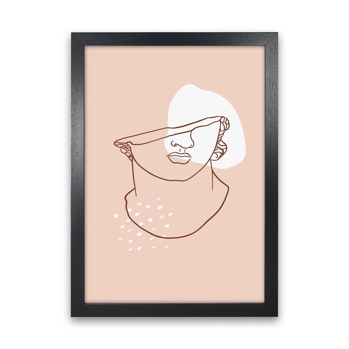 Greek Head Art Print by Essentially Nomadic Black Grain