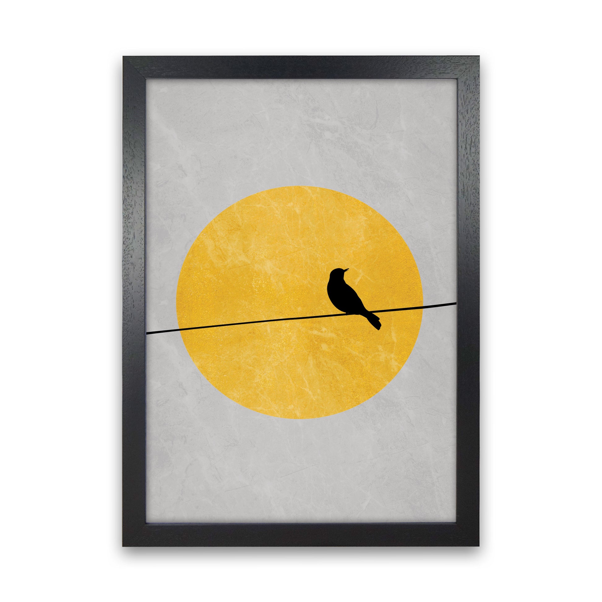 Lone Bird Art Print by Essentially Nomadic Black Grain