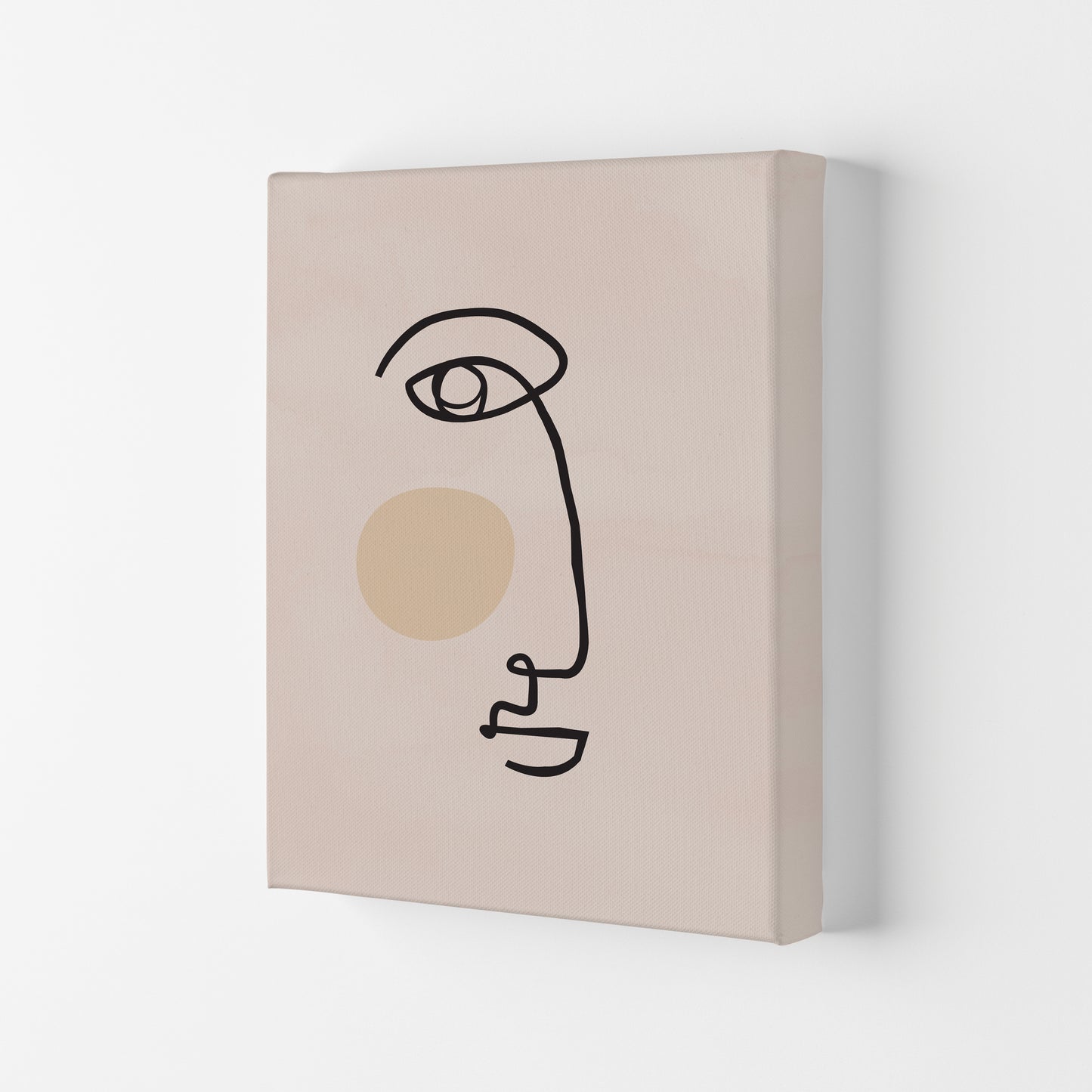 Absract 2 Face Line Art Art Print by Essentially Nomadic Canvas