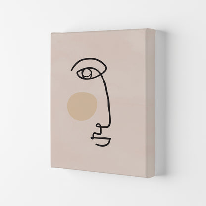 Absract 2 Face Line Art Art Print by Essentially Nomadic Canvas
