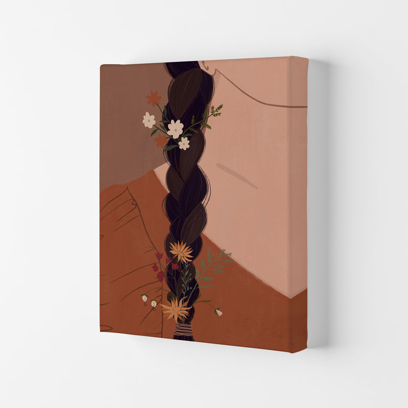 Girl Wildflower Art Print by Essentially Nomadic Canvas