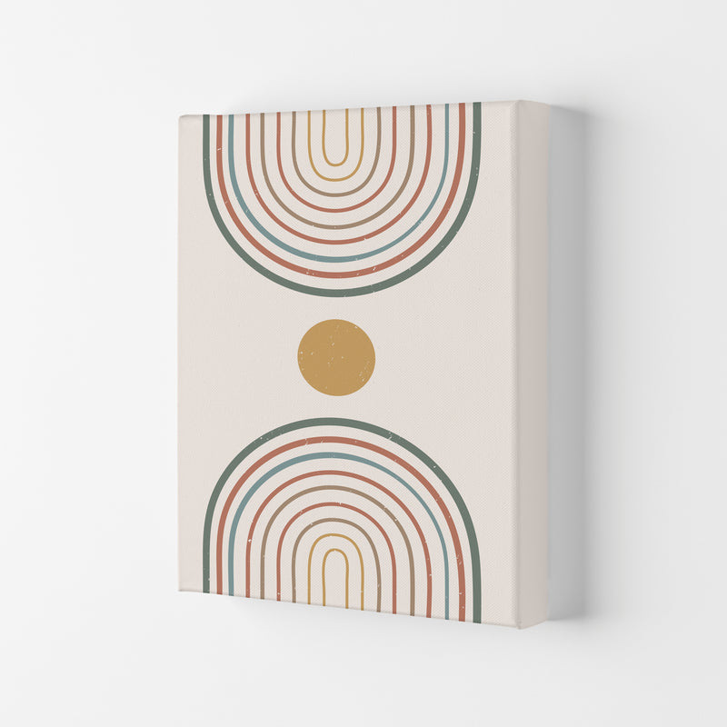 Mid Century Rainbow Sun Art Print by Essentially Nomadic Canvas